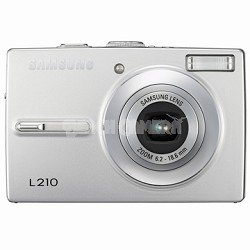 Samsung L210 10.1MP Digital Camera with 3x Optical Image Stabilized Zoom (Silver)
