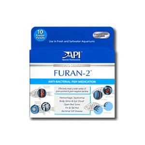 AQUARIUM FURAN-2 POWDER PACK 10 by Aquarium Pharmaceuticals