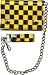 Black and Yellow Checkered Trifold Wallet