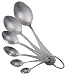Nigella Lawson's Living Kitchen: Set of 6 Measuring Spoons Brushed Stainless Steel 7958 1