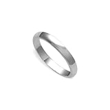 Sterling Silver 3 MM Wide Plain Band Ring