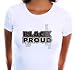 Black Proud Adult Cap T-Shirt