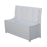 Recycled Plastic Lumber Curved Brisbane Deck Box Color: White