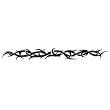 Thorny Braid 12" Arm Accent Temporary Tattoo Body Art