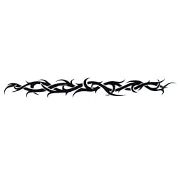 Thorny Braid 12" Arm Accent Temporary Tattoo Body Art