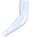 COOLOMG Basketball Padded Arm Sleeve Compression Protective Elbow Pad Football Volleyball Baseball White L