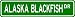 ALASKA BLACKFISH Street Sign ~ Fishing ~ Great Fish Sign for your Lodge, Gameroom, Basement, Garage, Barn