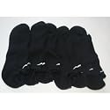 Nike Men's Performance Moisture Wicking No Show Socks 6 Pair - Shoe Size: 8-12 - Black