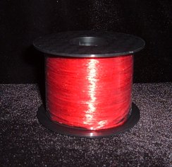 Raffia Ribbon - 100 Yards - Pearlized Finish - Red - Craft - Wedding Favors