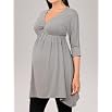 A Pea in the Pod Collection: 3/4 Sleeve V-neck Babydoll Maternity Tunic