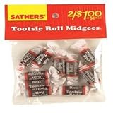 Sathers Tootsie Roll Midgees Candy - 2.25 Oz Bag, 12 Ea