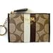 COACH SIGN HERITAGE STRIPE BROWN MINI SKINNY 42376
