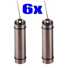 6er Set Luftbefeuchter aus rostfreiem Edelstahl/ keine gereizten Augen mehr/ /Keine trockenen Schleimh�ute 20 x 5 cm