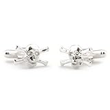 Sterling Silver Skull Cufflinks by Cuff-Daddy