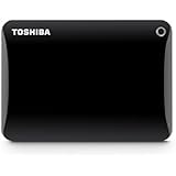 Toshiba Canvio Connect II 3TB Portable Hard Drive, Black (HDTC830XK3C1)