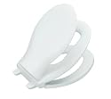 KOHLER K-4732-0 Transitions Quiet-Close Toilet Seat, White