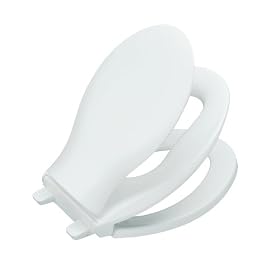 KOHLER K-4732-0 Transitions Quiet-Close Toilet Seat, White