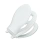 KOHLER K-4732-0 Transitions Quiet-Close Toilet Seat, White