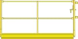 A-1 Plank & Scaffolding Guard Panel Side 7 FT. #B6-PGS7