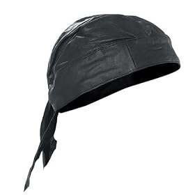 Harley-Davidson� Men's or Women's Eagle Black Skull Cap. Full-grain leather. 99564-04V