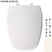 Bemis 1240205346 Eljer Emblem Plastic Elongated Toilet Seat Biscuit/Linen