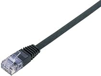 ELECOM GigabitスーパーフラットLANケーブル(黒)5m LD-GF/BK5