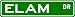 ELAM Street Sign ~ Family Lastname Sign ~ Gameroom, Basement, Garage Sign