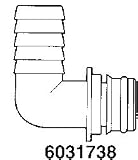FLOJET 'QUICK-CONNECT' PORT SYSTEM 90 ELBOWType: Quad Port x 3/4' Hose Barb