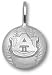 Auburn Tigers Solid Sterling Silver ''AU'' Baseball Pendant