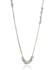 Kenneth Cole New York "Skinny Necklaces" Green Faceted Shaky Cherry Bead Long Necklace, 51"