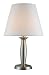 Normande Lighting HS1-1757 40W Incandescent Table Lamp with Brushed Steel