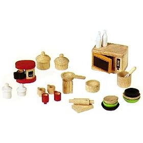 Dollhouse Kitchen & Tableware Accessory Set