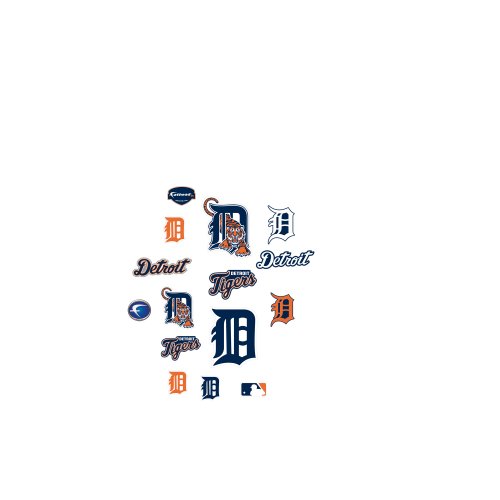 MLB Detroit Tigers Team Logo Assortment Fathead Jr. Wall Decal