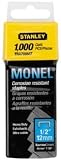 Stanley TRA708MT 1/2-Inch HD Monel Narrow Crown Staple