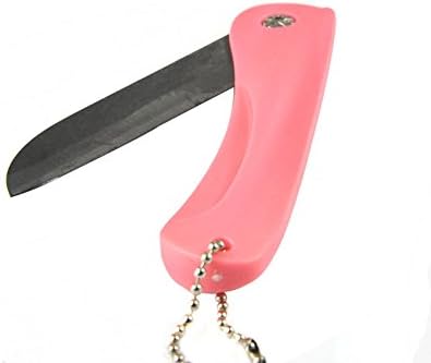 Generic 3 Inch Ceramic Kitchen Knife(Black Blade and Pink Handle) ¡­