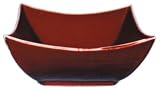 Red oxblood pagoda bowl