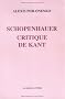 Schopenhauer, critique de Kant