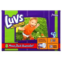 Luvs Ultra Leakguards Diapers, Size 3, Jumbo Pack 26224, 16 to 28 lbs - 36 Ea/Pack