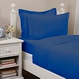 IMAGE OF Luxury Spa Flannel Sheet Set Made in Portugal, Queen, Royal Blue