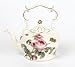 Beautiful Porcelain Teapot With Delicate Rose Design For Teas And Fine Dining Pleasure