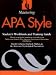 Mastering APA Style : Students Workbook and Training Guide 5TH EDITION Spiral Binding