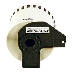 Brother DK-2210 Continuous Length Paper Label Roll (1-1 7 Wide) by Brother