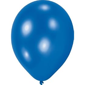 10 Luftballons blau zum Oktoberfest 30 cm