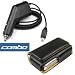 Motorola Razr Razor V3, V3c, V3m, V3i, V3t, V3r, V3e Accessory Bundle Kit - Vehicle Power Car Charger with Ic Chip + Premium Horizontal Slim Eva Pouch Leather Case with Belt Clip