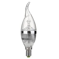 E14 3 LED Candle Light Bulb Lamp Spotlight Cool White 3W