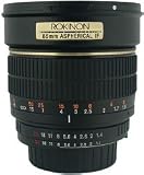 Rokinon 85MAF-N 85mm F1.4 Aspherical Lens for Nikon with Automatic Chip (Black)