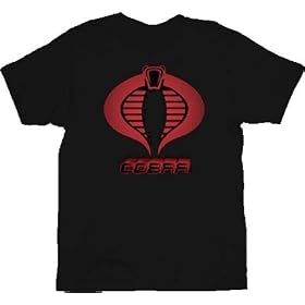 G.I. Joe The Rise of Cobra Name Icon Black Adult T-shirt Tee