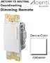 Leviton AC00R-10W, Acenti Coordinating Remote Dimmer/Fan Speed Control, 3-Way or more applications, Alabaster