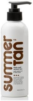 Mancine Summer Tan Dark Self Action Tan with walnut oil and Aloe Vera 8.4 oz.