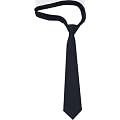 Krawatte / Dienst-Krawatte / Langbinder - Farbe schwarz, elegantes Satin-Finish